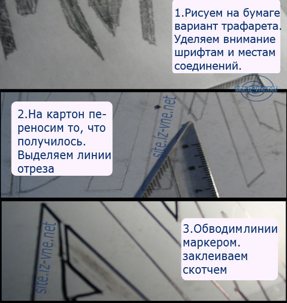 Как сделать трафарет? Фоторуководство